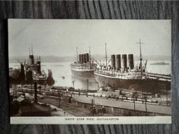 White Star Dock Mauretania, Aquitania, Olympic - Southampton - Steamers