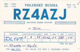 AK 214853 QSL - Russia - Volthsky - Radio Amateur