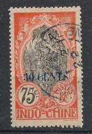 INDOCHINE - 1919 - N°YT. 85 - Cambodgienne 30c Sur 75c Rouge-orange - Oblitéré / Used - Gebruikt