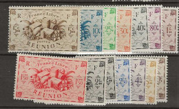 1943 MNH Réunion Yvert 233-48 Postfris** - Unused Stamps