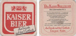 5001553 Bierdeckel Quadratisch - Kaiser - Bier-Information 2 - Sous-bocks