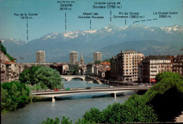 GRENOBLE       ( ISERE )  L  ' ISERE  ET LA CHAINE DE BELLEDONNE - Grenoble