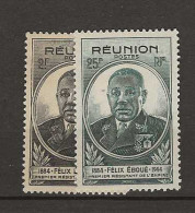 1945 MNH Réunion Yvert 260-61 Postfris** - Unused Stamps