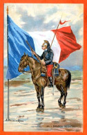 Cpa Militaria Guerre 1914 18  Soldat DRAGON VEDETTE Cheval Uniformes Armée Française  Carte Vierge TBE - Uniformen