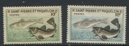 Saint-Pierre Et Miquelon:Unused Stamps Fishes, 1957, MNH - Poissons