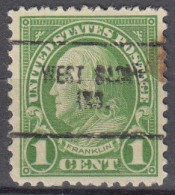 USA LOCAL Precancel/Vorausentwertung/Preo From INDIANA - West Baden, Type 704 - Precancels