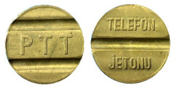 01941 GETTONE TOKEN JETON TURKEY TELEFONO TELEPHON TELEFON JETONU PTT Smaller - Autres & Non Classés