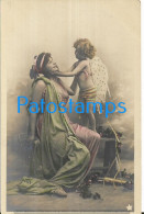 229839 REAL PHOTO COSTUMES WOMAN AND GIRL POSTAL POSTCARD - Photographs