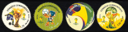 2014 Turkey FIFA World Cup In Brazil Set (!!! Scarce Withdrawn Issue !!!) (** / MNH / UMM, Round Shaped) - Fouten Op Zegels