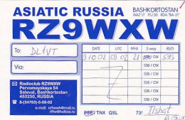 AK 214865 QSL - Russia - Salavat - Radio Amateur