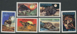 Jamahiriya:Unused Stamps Set Animals, Gore, Turtle, Cheetah, Cat, Goat, MNH - Andere & Zonder Classificatie