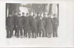 Carte Photo Militaire Allemagne. Prisonniers Français - Personen