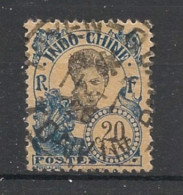 INDOCHINE - 1922-23 - N°YT. 113 - Cambodgienne 20c Bleu - Oblitéré / Used - Usati