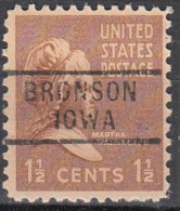 USA LOCAL Precancel/Vorausentwertung/Preo From IOWA - Bronson, Type 729 - Precancels
