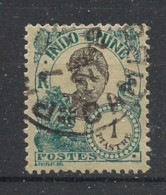 INDOCHINE - 1922-23 - N°YT. 115 - Cambodgienne 1pi Vert-bleu - Oblitéré / Used - Gebraucht