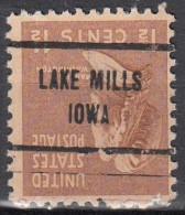 USA LOCAL Precancel/Vorausentwertung/Preo From IOWA - Lake Mills, Type 713 - Precancels