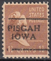 USA LOCAL Precancel/Vorausentwertung/Preo From IOWA - Pisgah, Type 701 - Voorafgestempeld
