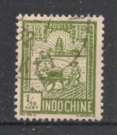 INDOCHINE - 1927 - N°YT. 123 - Laboureur 1/10c Olive - Oblitéré / Used - Oblitérés