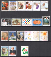 2023 Vaticano, 24 Valori + 6 Foglietti +1 Libretto (Senza Ritirato) MNH ** - Annate Complete