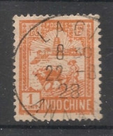 INDOCHINE - 1927 - N°YT. 127 - Laboureur 1c Orange - Oblitéré / Used - Gebraucht