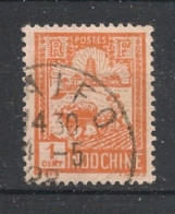 INDOCHINE - 1927 - N°YT. 127 - Laboureur 1c Orange - Oblitéré / Used - Usati