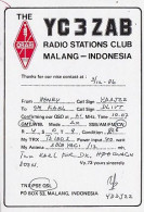 AK 214876 QSL - Indonesia - Malang - Radio