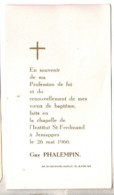 Pérulwelz ( La Roë ) 1960 , Geneviève Claeys - Kommunion Und Konfirmazion