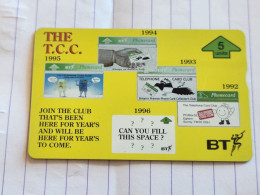 United Kingdom-(BTG-694)-TCC Membership Card-1996-(699)-(605E24988)(tirage-1.000)-cataloge-6.00£-mint - BT General Issues