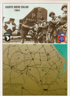 Débarquement En Normandie 1944 - Utah Beach - Ste MERE EGLISE - Plan De Parachutage 82e Et 101e Div. Aéroportées - Histoire