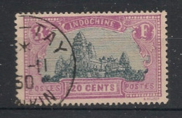 INDOCHINE - 1927 - N°YT. 140 - Angkor 20c Lilas - Oblitéré / Used - Oblitérés
