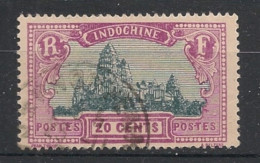 INDOCHINE - 1927 - N°YT. 140 - Angkor 20c Lilas - Oblitéré / Used - Used Stamps