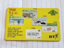 United Kingdom-(BTG-694)-TCC Membership Card-1996-(700)-(605E25598)(tirage-1.000)-cataloge-6.00£-mint - BT Edición General