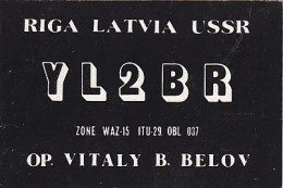 AK 214881 QSL - Latvia - Riga - Radio