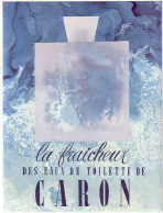 1959 Publicite Parfum Caron La Fraicheur Affiche - Publicités