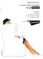 1957 Publicite Bas Le Bourget Sans Couture Affiche - Publicités