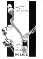 1952 Publicite Parfum Dana Tabu Eau De Cologne Solide Affiche - Advertising