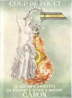 1958 Publicite Parfum Caron Coup Fouet Affiche - Publicités