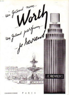 1951 Publicite Parfum Worth Je Reviens Affiche - Advertising