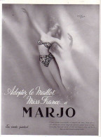 1951 Publicite Maillot Miss France 1948 Marjo Affiche - Publicités