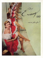 1951 Publicite Bas Exciting Encore Plus Fin Affiche - Advertising