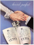 1951 Publicite Cutex Vernis A Ongles Affiche - Advertising