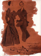 1949 Publicite Paquin Jeanne Lafaurie Pierre Mourgue Affiche - Publicités