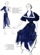 1949 Publicite Marine Blanc Nina Ricci M Rouff Affiche - Advertising