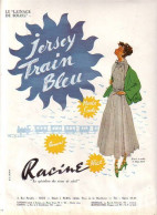 1948 Publicite Tissus Racine Nice Cannes Fr Ganeau Affiche - Advertising