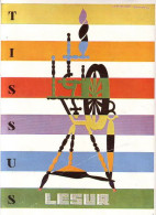 1948 Publicite Tissus Lesur Dessin Claude Bonin Affiche - Publicités
