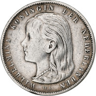 Pays-Bas, Wilhelmina I, Gulden, 1897, Argent, TTB, KM:117 - 1 Gulden