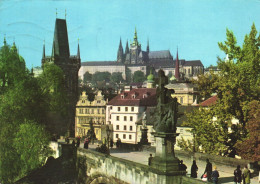 PRAGUE, ARCHITECTURE, TOWER, BRIDGE, SCULPTURE, CZECH REPUBLIC, POSTCARD - Tchéquie