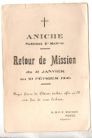 Aniche , Paroisse St Martin , Retour De Mission ( 1946 ) Voir état - Unclassified