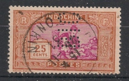 INDOCHINE - 1927 - N°YT. 141 - Sculpteur Sur Bois 25c Brun - Perforé BIC - Oblitéré / Used - Oblitérés