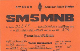 AK 214886 QSL - Sweden - Torshälla - Radio Amateur